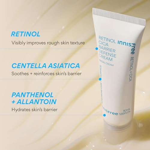 Innisfree Retinol Cica Barrier Cream – Korean Moisturizer for Sensitive Acne‑Prone Skin