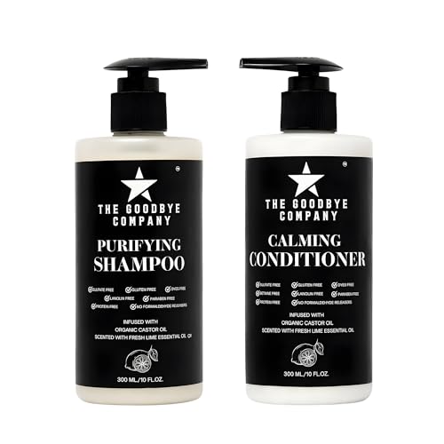 Castor Oil Shampoo & Conditioner Duo - 10 Oz Each with Aloe Vera & Shea - Pack of 2