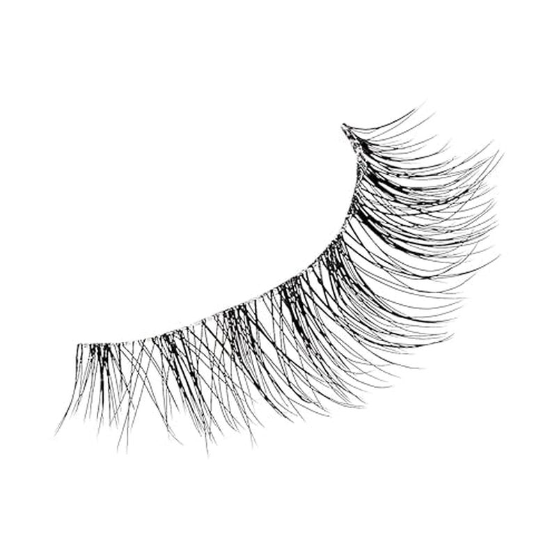 KISS The New Natural, False Eyelashes, 'Pearl Earring', 12mm, Includes 4 Pairs Of Lashes, Easy to Apply, Reusable Lash Clusters