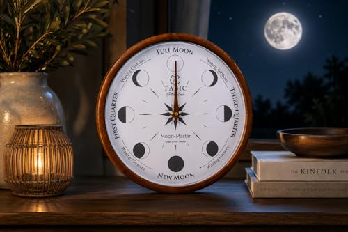 Precision Lunar Phase Wall Clock - Celestial Moon Tracking & Home Decor