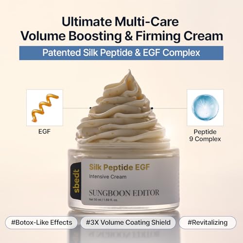 Silk Peptide EGF Intensive Face Cream for Fine Lines & Hydration - 1.69 fl oz