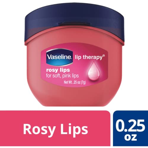Vaseline Lip Therapy Rosy Lips 6-Pack ? Moisturizing Lip Balm for Very Dry Lips in Mini Jars, 0.25 Oz Ea