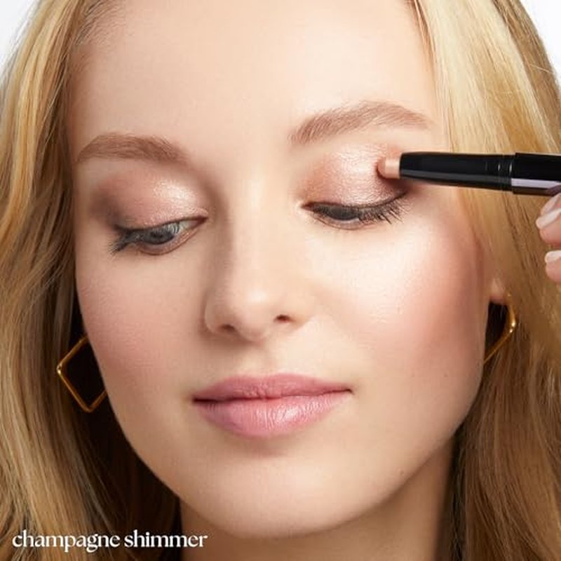 Julep Eyeshadow 101 Cream-to-Powder Waterproof Shadow Stick ? Champagne Shimmer ? Long-Lasting, Crease-Proof, Medium Golden-Beige Shimmer Cream Eyeshadow with Built-in Smudger