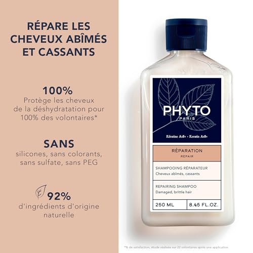 Repairing Shampoo for Damaged Hair - Vegan, Sulfate-Free, New Pack, 8.45 fl oz