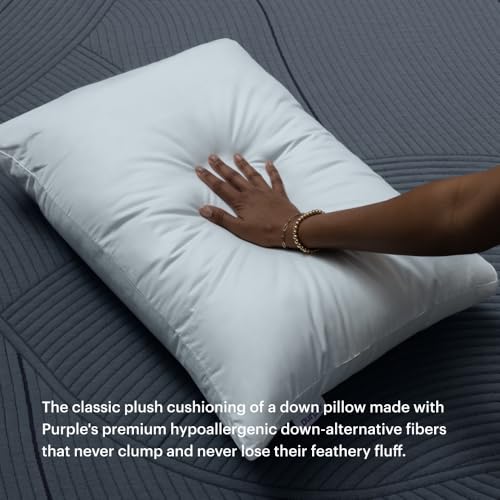 Purple Cloud Pillow - Standard Size Plush Down-Alternative Neck Pillow (Pack of 1)