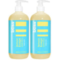 Bliss Soapy Suds Body Wash - Lemon and Sage - 17 Fl Oz - Gentle and Hydrating for Supremely Soft Skin - Paraben Free - Vegan & Cruelty Free (Pack of 2)