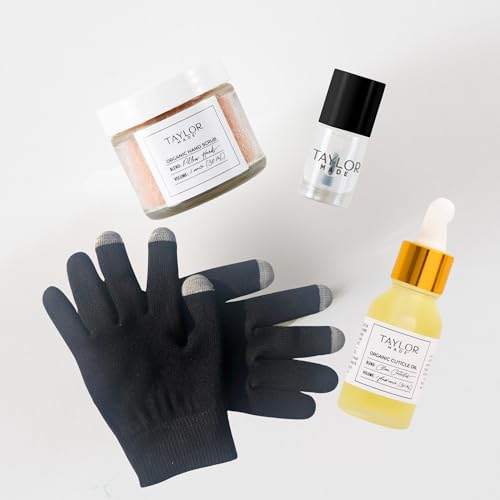 TAYLOR MADE Cuticle Care Set | Essential Salon-Worthy Cuticles | Save Time | Real Results | Safe & Non-Toxic | Professional Quality | Protect | Strengthen | All in 1 Set (4 Piece Complete Care Set)