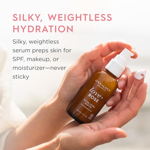 Hydrating Face Serum with Hyaluronic Acid & Organic Rose Extract - 50ml