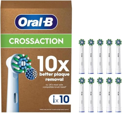 Oral-B Pro Cross Action Replacement Brush Heads Pack of 10 - White / 1 Count