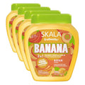 SKALA Frutastic Banana Hair Treatment Cream 35.2 oz Pack of 4 - Frizz & Brittle Hair Care