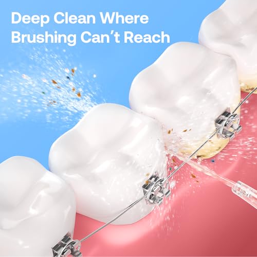 Bitvae 260ml Cordless Water Dental Flosser Black - Oral Irrigator for Teeth, Sensitive & Deep Cleaning