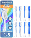 Dark Blue Kids Toothbrush Replacement Heads for Philips Sonicare, 8-Pack - Ages 7+