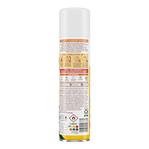 Batiste Tropical Dry Shampoo Set - 2 x 5.71 oz Waterless Hair Refresh & Volume