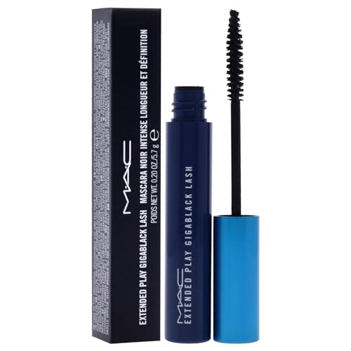 MAC Extended Play Gigablack Lash Mascara - Black / 0.2oz, Long-Lasting & Volumizing