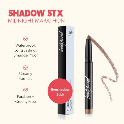 Waterproof Cream-to-Powder Eyeshadow Stick - Midnight Marathon Topaz Caramel