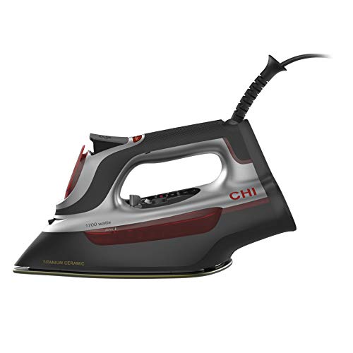 CHI Steam Iron for Clothes 1700W with Electronic Temp Control & XL 10" Cord