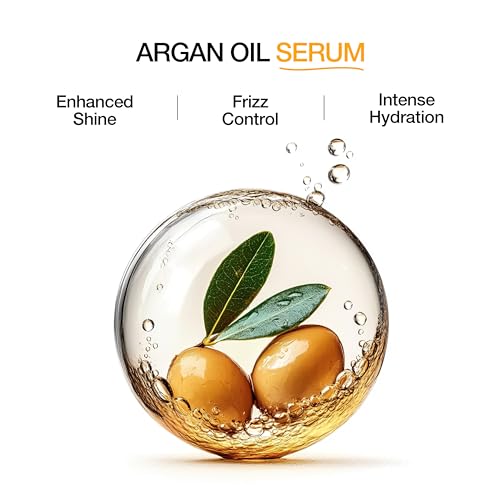 GK Hair Argan Oil Hair Serum 3.4 Fl Oz for Frizz & Damaged Hair - Nourishing & Smoothing