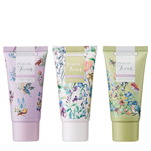 Lavender Fields Hand Cream Collection - Vegan Friendly Moisturizer Gift Set with Essential Oils - Flower Of Focus Variation