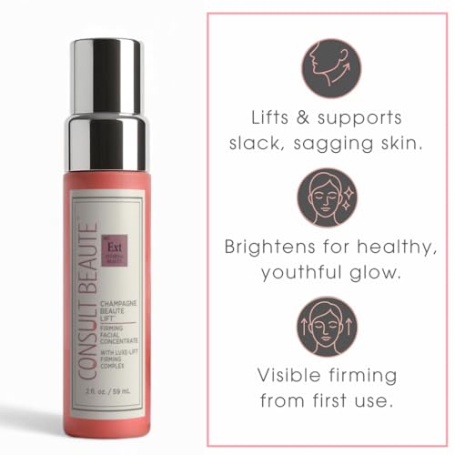 Consult Beaute Champagne Lift Firming Serum for Face & Sagging Skin 2 Oz