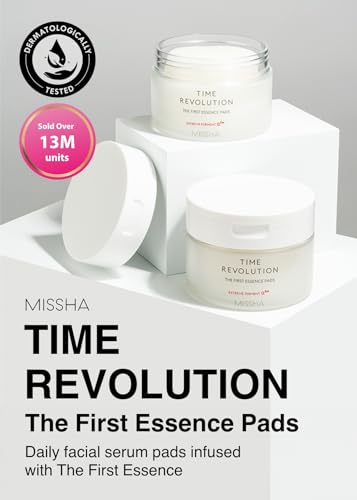 MISSHA Time Revolution Essence Toner Pads 75 Count Exfoliating Skincare