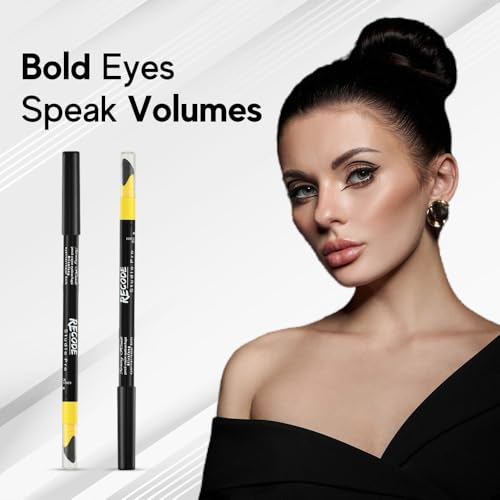 Waterproof Gel Eyeliner Pencil with Smudger - Long-lasting Black 1.2g