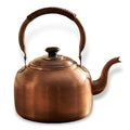 Bronze 3.2 Quart Solid Copper Whistling Kettle - Large Capacity & Cool-Touch Handle