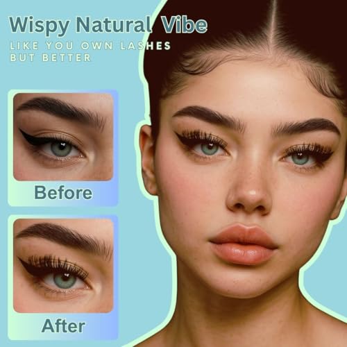 New Flora Wispy Volume Lash Clusters Kit - Waterproof (8-18mm) Ultra Thin Band With Bottom Lashes - Wispy Lash Clusters Kit individual fluffy Eyelash Clusters - AVELASH Eyelashe extension D Curl