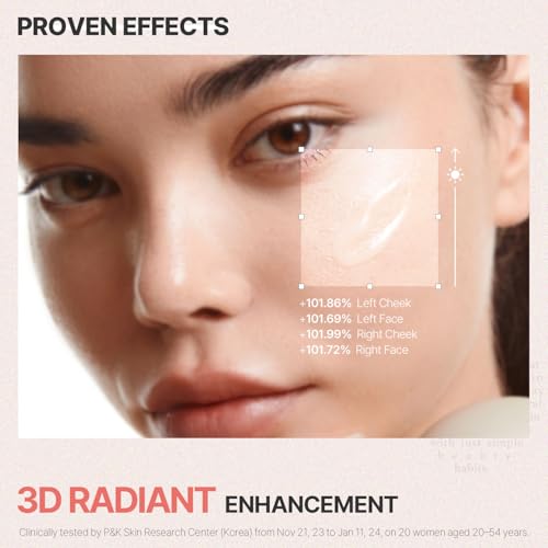 Glow & Firm Face & Eye Serum with Peptides and Niacinamide - Hydrating Korean Skincare