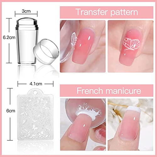 ohora Semi-Cured Gel Nail Strips Value Set (N Cream Pink Starter Kit) Includes Full Size Lamp and Mini Remover, Salon-Quality, Long Lasting, Easy to Apply & Remove