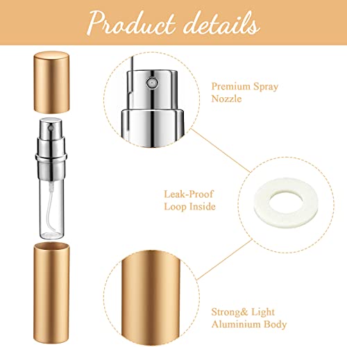 5ml Refillable Mini Perfume Atomizer Set - 105 Colorful Travel Spray Bottles with Transfer Tools