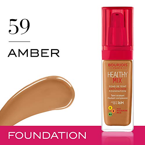 Bourjois Healthy Mix Anti-Fatigue Medium coverage Liquid Foundation 59 Amber, 30ml