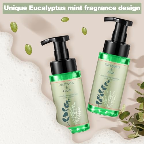 Swiffen Eucalyptus Foaming Hand Wash with Pump - Moisturizing 8.75 oz (6 Pack)