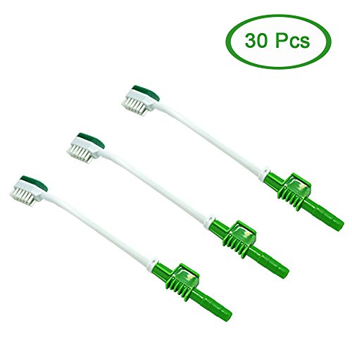 Disposable Elderly Oral Cleaning Suction Swab Heads - Green, 30 Pack