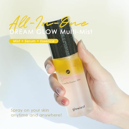 Glowiest Dream Camellia Essence Mist 2.7 Fl Oz – Multi-Use Hydrating & Soothing Face Mist