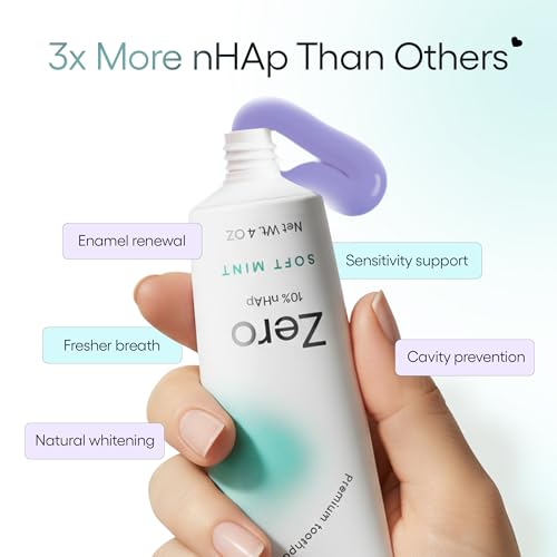 Nano Hydroxyapatite Fluoride-Free Toothpaste for Enamel Repair & Sensitive Teeth - Mint, 4oz