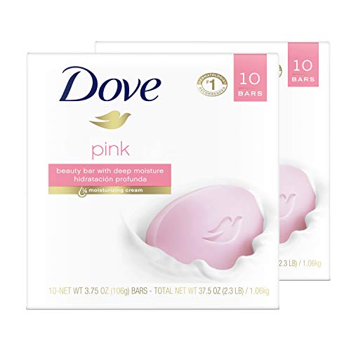 Dove Pink Moisturizing Beauty Bar for Soft Skin 20-Pack 3.75 oz