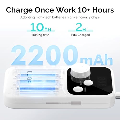 L'UGX Rechargeable Nail Drill E-File 35000RPM - Glacier White