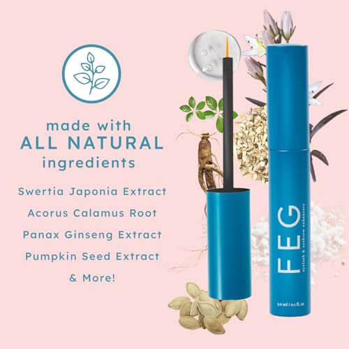 FEG Pro Advanced Eyelash Enhancer and Eyebrow Growth Serum Bundle | Brow and Lash Serum for Help Growing Naturally Thick, Full, and Long Eyelashes and Eyebrows | Stimulate Natural Growth | 3ml Bottles