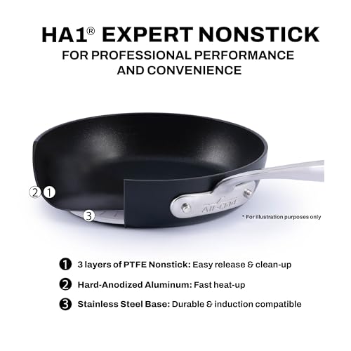 All-Clad HA1 Expert Nonstick 11-Inch Grill Pan with Ridges & Easy Clean