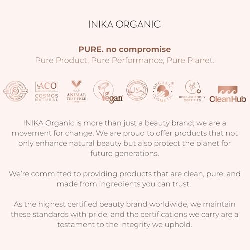 INIKA Organic Tinted Lip Oil | Bakuchiol, Squalane + Collagen in a Glossy Wash of Color. Luxuriously Smoothing & Hydrating Lipgloss. Natural, Vegan. 0.16 Fl oz (Blossom)