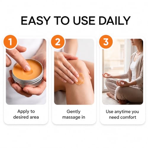 Minnah Nerve 3X Balm for Neuropathy & Joint Comfort - Organic Arnica & Camphor, Non-Greasy, 2.7 fl oz (Variation 1)