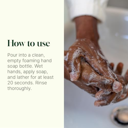 Plant Therapy Lavender Rosemary Foaming Hand Soap Refill 32 oz - Herbal, Gentle, Eco-Friendly
