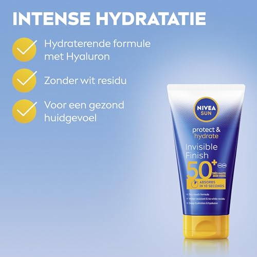 Invisible Finish Sunscreen Lotion for Body and Face - Lightweight, Fast-Absorbing Moisturizer, 150ml