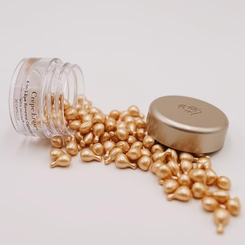 Crepe Erase 4-in-1 Line Smoothing Capsules – Anti-Aging Serum with Hyaluronic Acid & Peptides, 30 Count