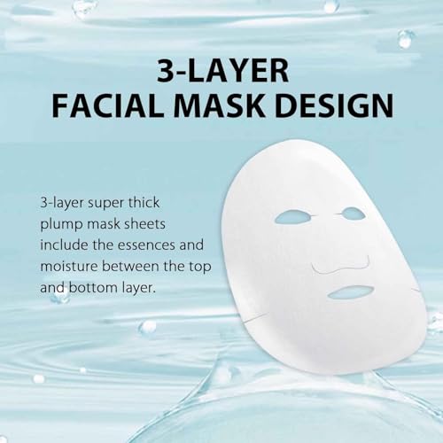 Lululun 5 Pack Japanese Soothing Sheet Mask, Facemask Skincare For Sensitive Skin With Lavender & Wild Thyme, Hydrating Face Masks, Organic Face Mask & Sheet Mask in Japan, ONE NIGHT - Pink Moist