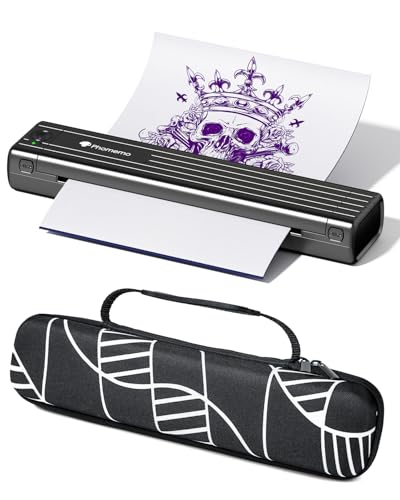 Wireless Tattoo Stencil Printer with Case - Phomemo TP83 Bluetooth Portable