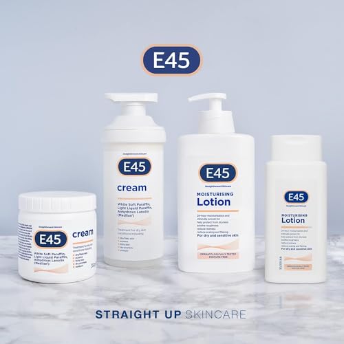 E45 Dermatological Moisturising Lotion with Cherry Scent - 16.91 Fl Oz Pack of 2