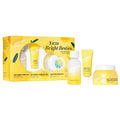 Saturday Skin 3-Piece Skin Care Set Yuzu Vitamin C Sleep Mask Yuzu Vitamin C Bright Toner and Eye Cream Overnight Facial Masks Korean Beauty Best Vitamin C Skincare Set