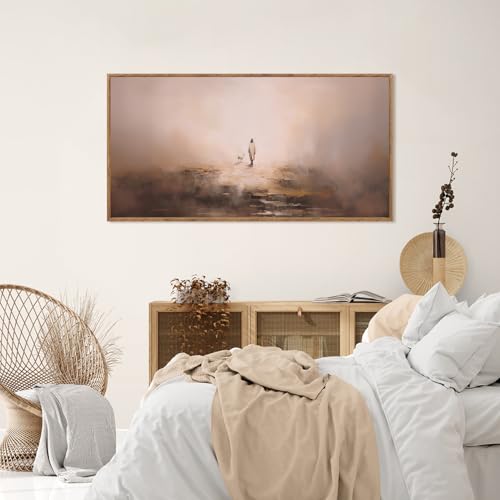 Aurlan Jesus Leaves The 99 Parable Wall Art - 40x20 Inch Religious Canvas