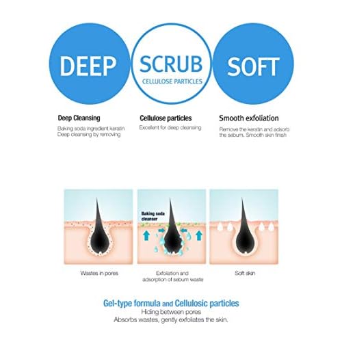 Epielle Baking Soda Pore Cleanser | Oil-Free, Gentle Daily Use | Cleanse & Exfoliate Pores for Oily & Combination Skin | 6.77 FL OZ | 1 Pack | Korean Skincare